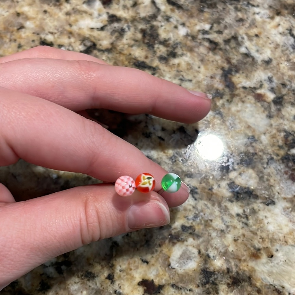 Tongue piercing rods